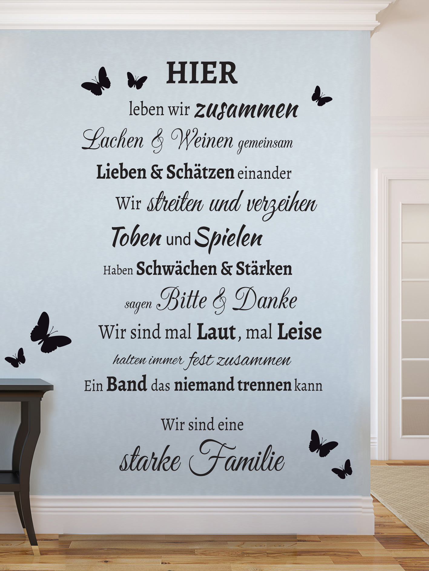 36++ Spruch mutterliebe , Familie Spruch Schmetterling Wohnzimmer Flur Wandspruch Wandaufkleber WandTattoo eBay